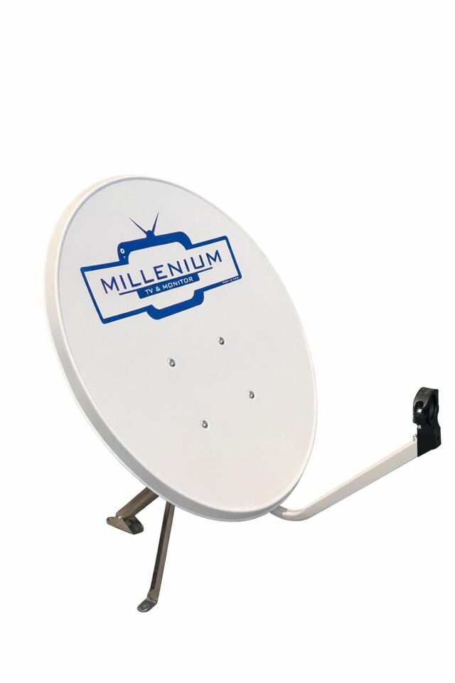 Millenium 85 cm Delikli 0.60mm Rüzgara Dayanıklı Çanak Anten Takımı