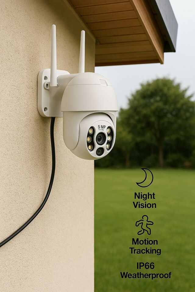AHD-30500 WiFi Dış Mekan Kamera | Akıllı Güvenlik, Geniş Görüş Açısı