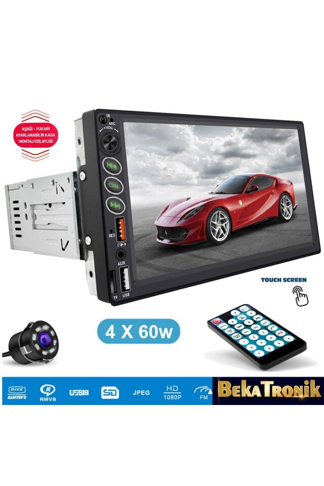 Double Teyp 7 4x50w Bt/usb/sd/fm/aux Kameralı Tofas Seri Double Uyumlu BekaTronik