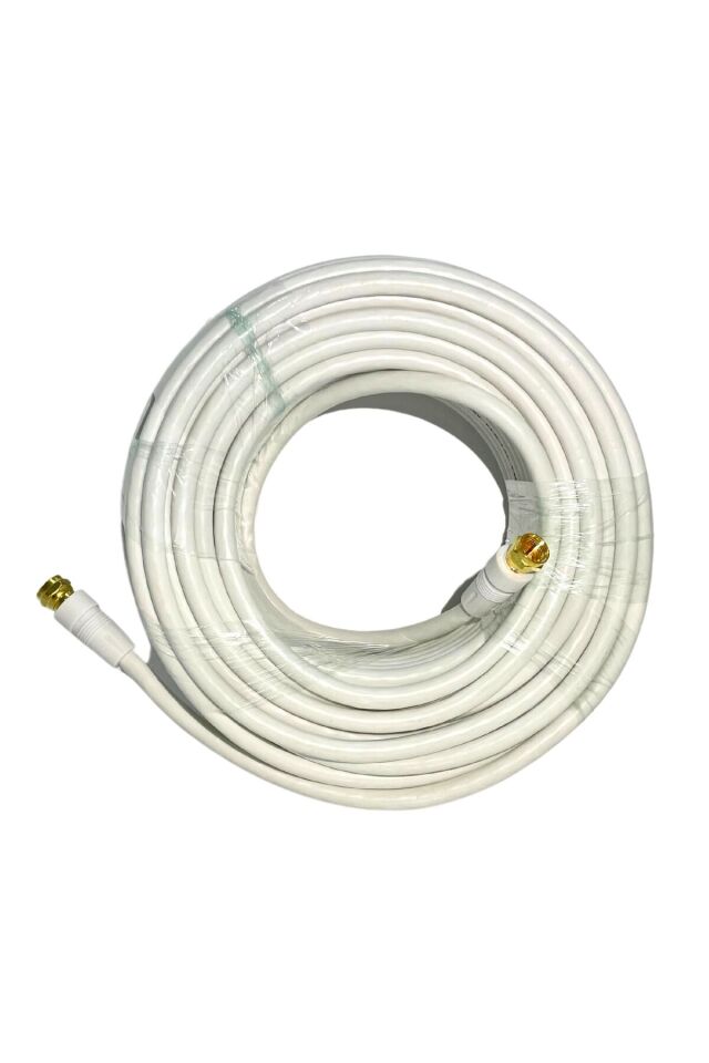 30 Metre Anten Kablosu Hazır 4k Çanak Lnb Kablosu ( Altın Uç F Konnektör)