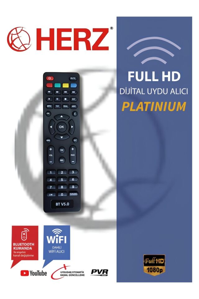 Herz Platinium Full Hd Uydu Alıcısı Bluetooth HDMI USB Wifi