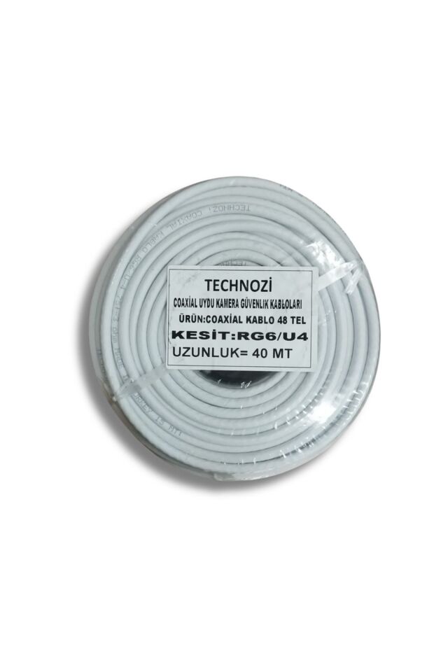 40 Metre Çanak Anten Uydu Kablosu Rg6 U4 Uydu Kablosu